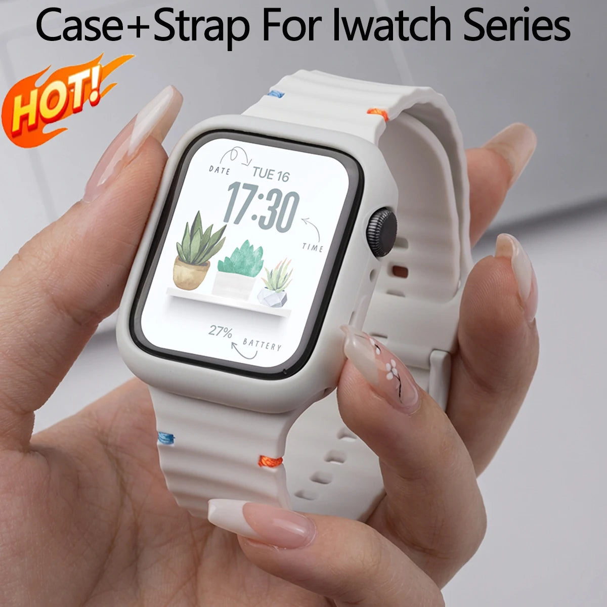 Soft Sport Band + Protective Case for Smart Watches | Versatile & Durable