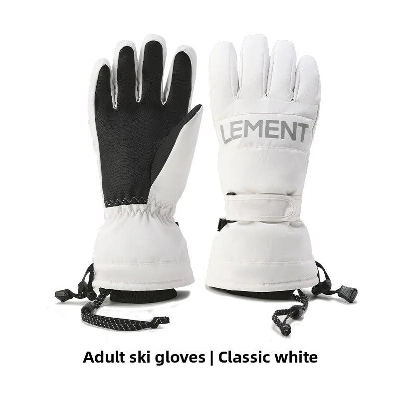 Guantes de esquí cálidos para deportes de invierno | Equipo impermeable y cortavientos