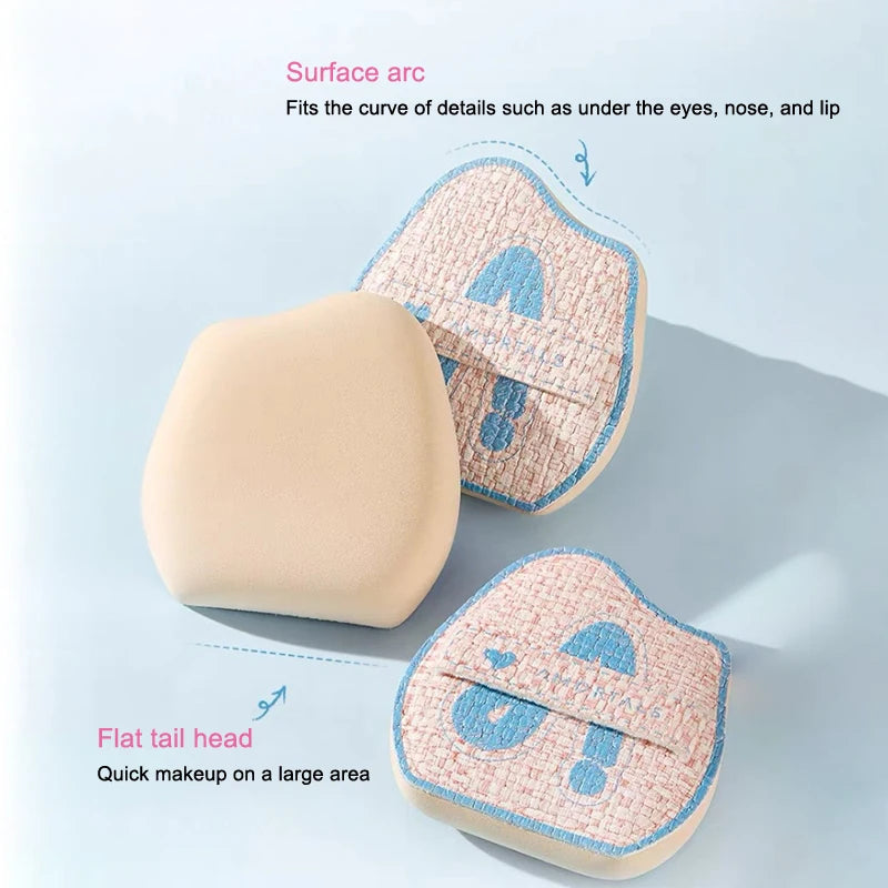 Set de brochas de maquillaje ultrafinas y esponja sin marcas | Herramientas de belleza esenciales
