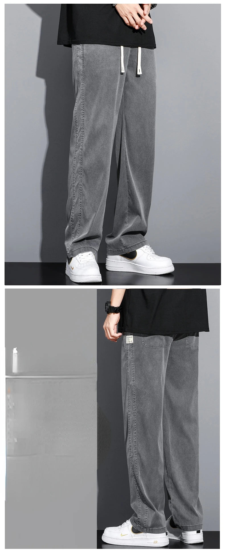 Men's Summer Thin Straight Pants | Comfortable Casual Trousers