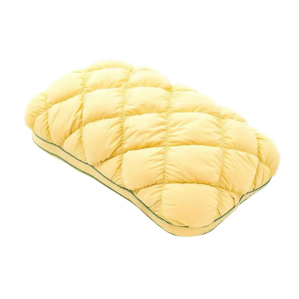 Cotton Pineapple Bun Pillow | Soft Neck Support for Sleep
