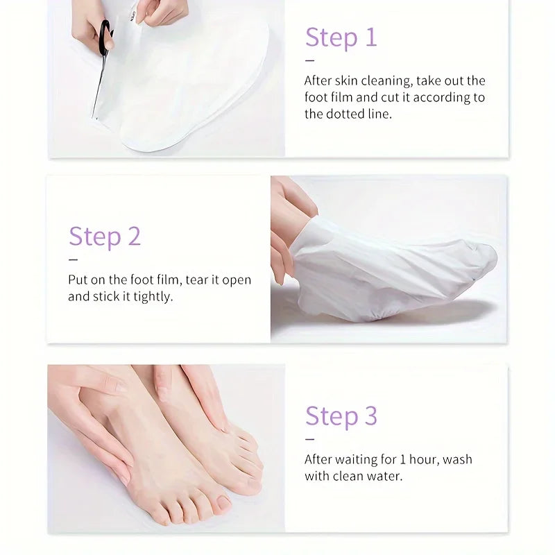 Exfoliating Foot Peel Mask for Cracked Heels & Callus Removal