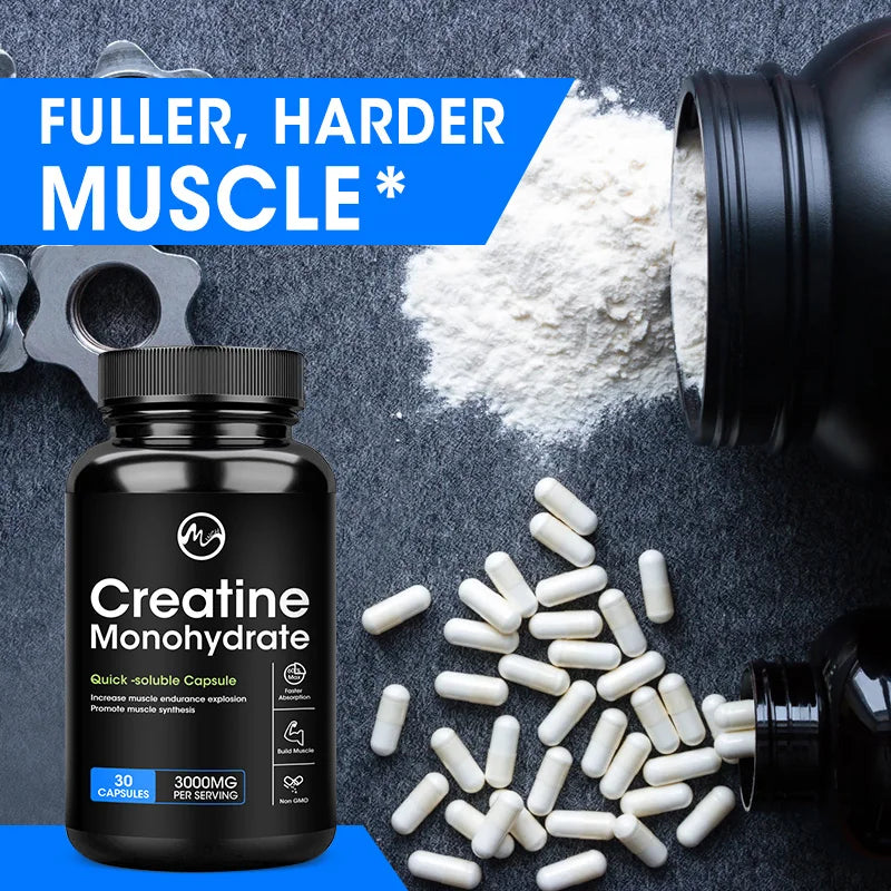 Creatine Monohydrate Capsules | Enhance Energy & Performance