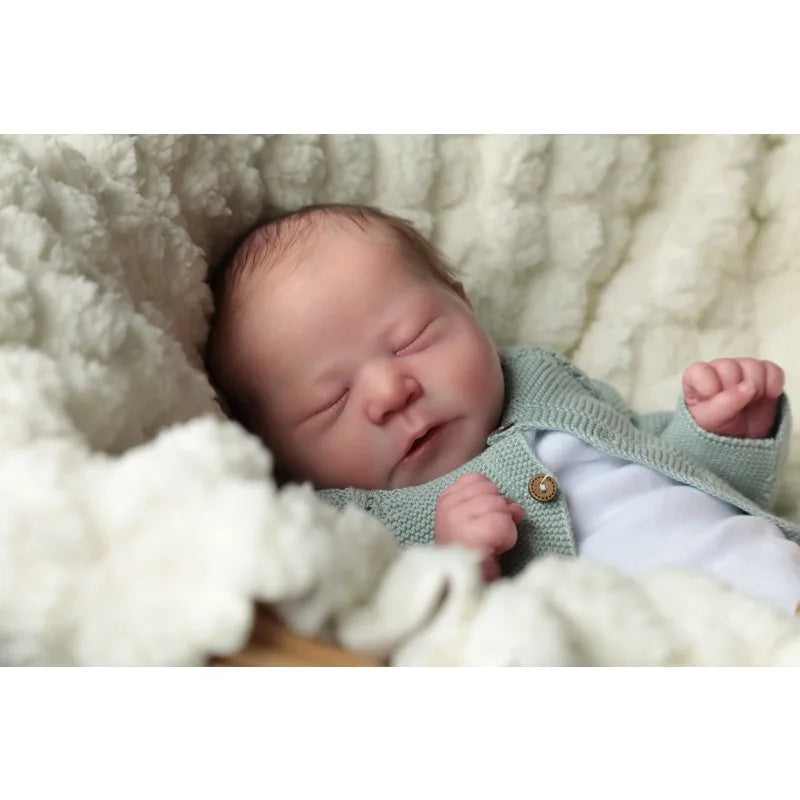 21 Inch Blank Reborn Doll Kit | Unpainted Sleeping Doll Parts