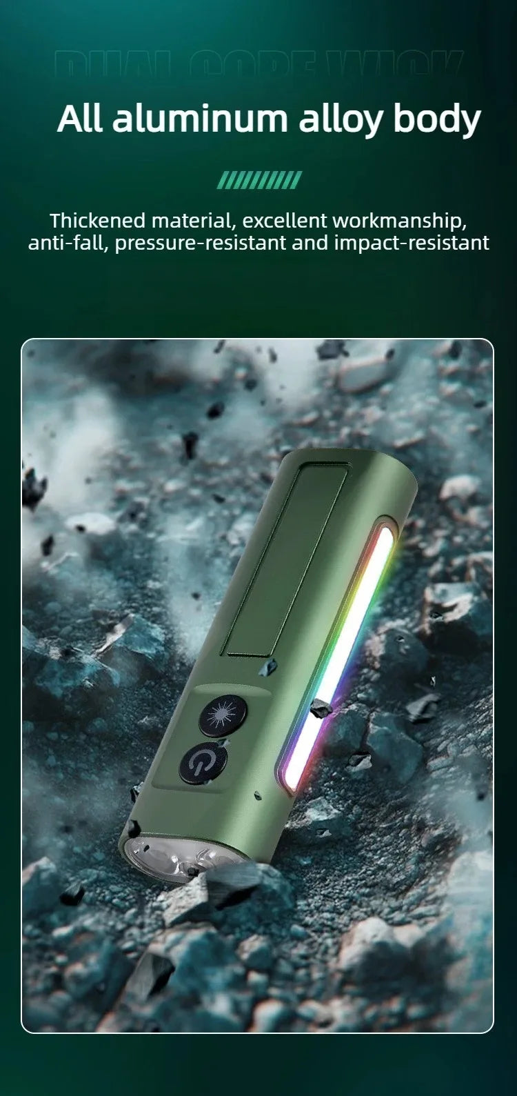 Multi-Functional EDC Flashlight | Outdoor Torch Light for Emergencies