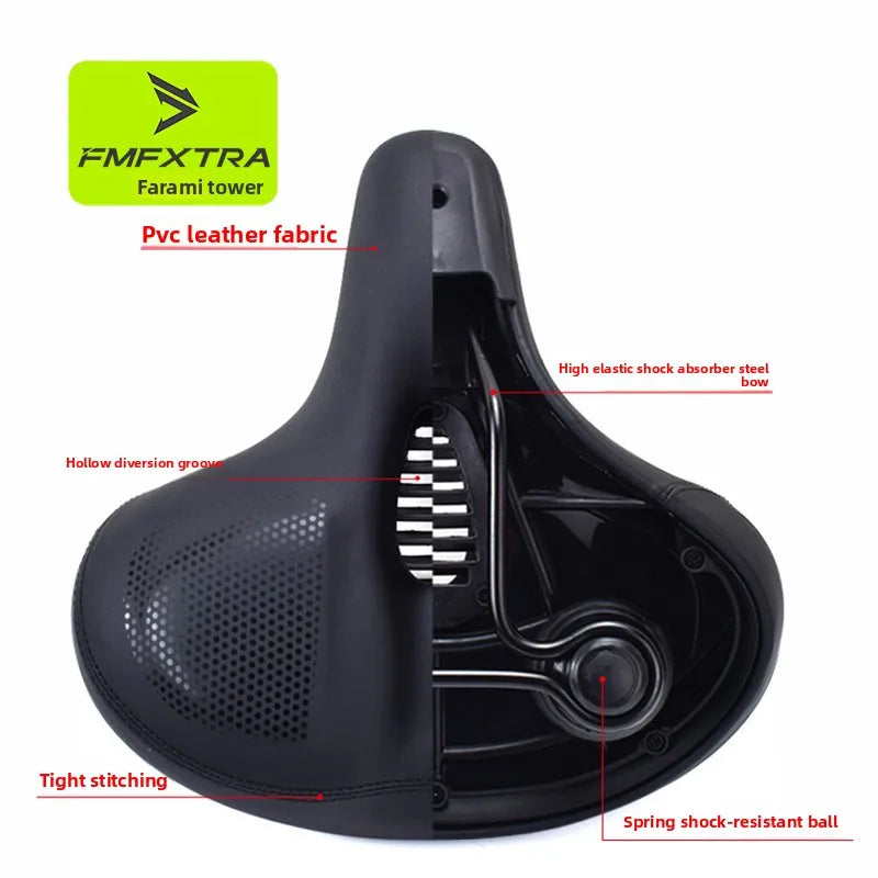 Oversized Soft Padded Bicycle Seat Cushion for Men & Women