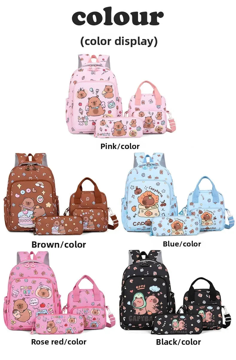 Colorful 3-Piece Backpack Set for School | Fun & Functional