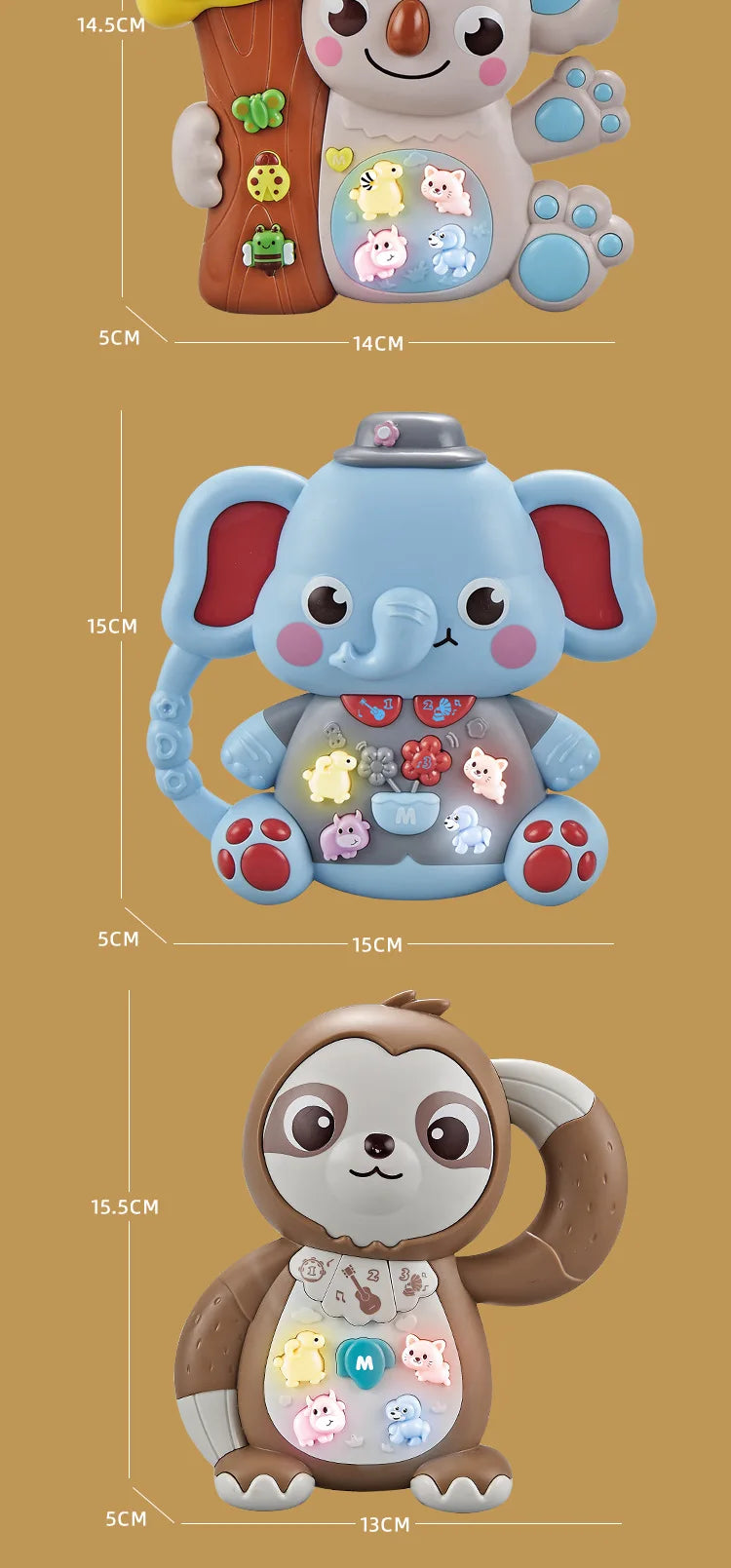 Children's Multifunctional Cartoon Animal Keyboard | Fun Music Toy