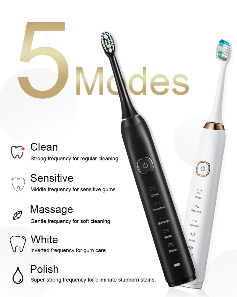 Smart Sonic Electric Toothbrush for Effective Teeth Whitening