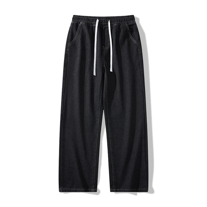 Trendy High Street Wide Leg Jeans | Comfortable Men's Denim Pants