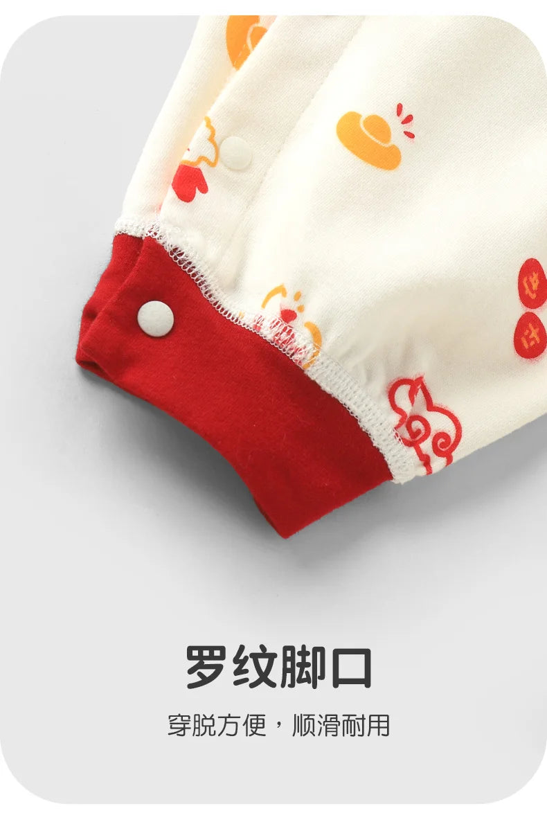 Festive Red Baby Romper | Ideal for Celebrations and Milestones