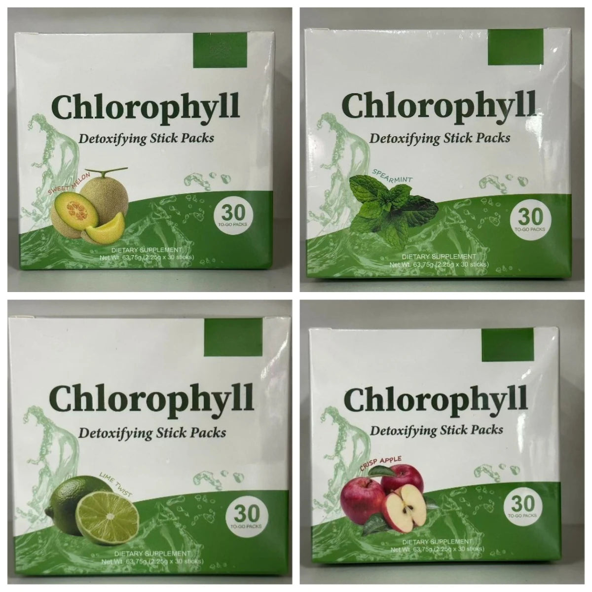 Chlorophyll Powder Stick Packs | Delicious Plant-Based Drink Mix