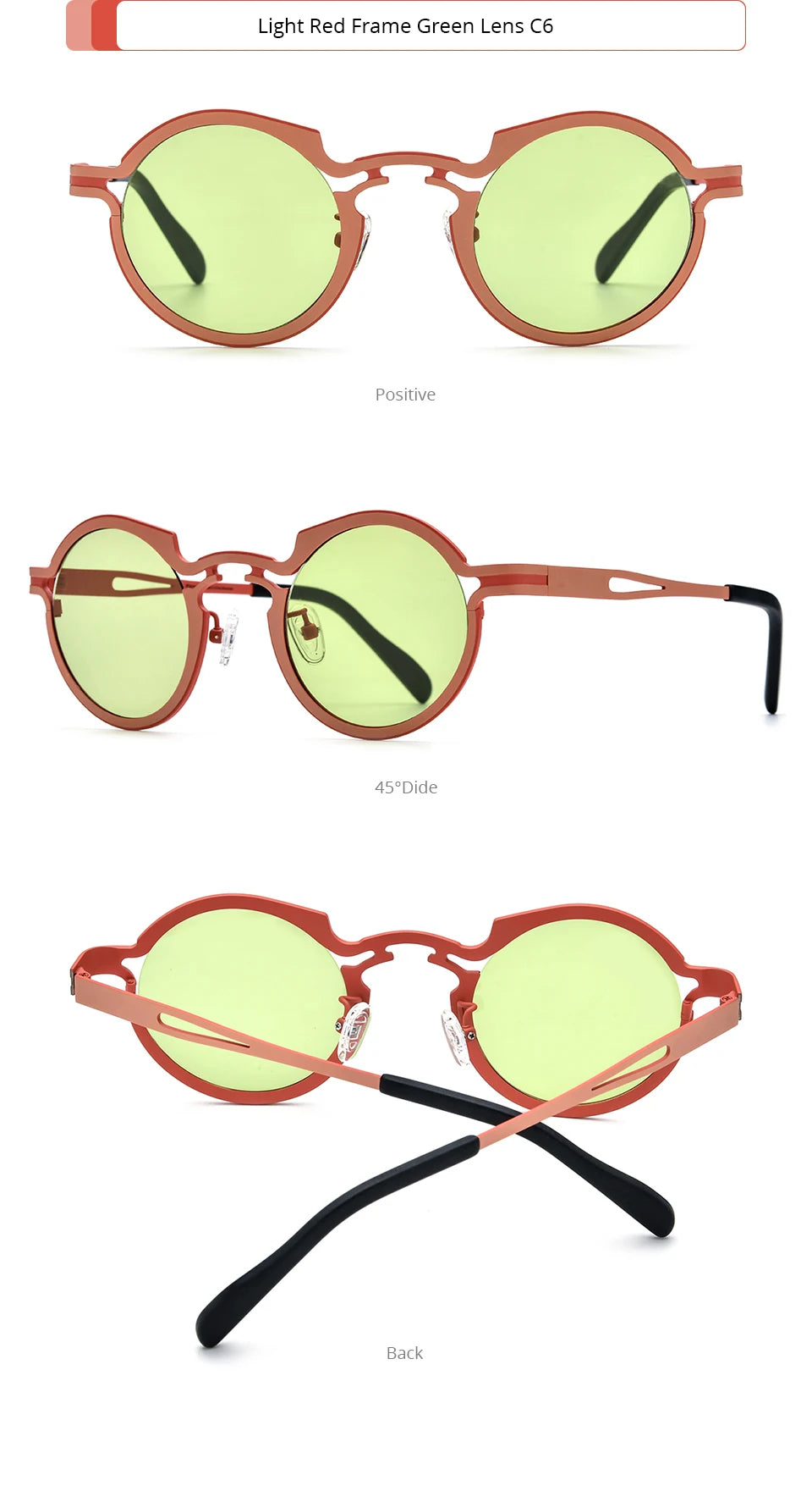 Stylish Vintage Round Polarized Sunglasses for Men & Women