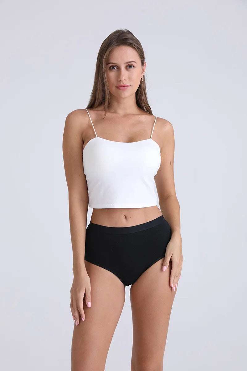 Plus Size High Waist Cotton Briefs for Women | Breathable Comfort