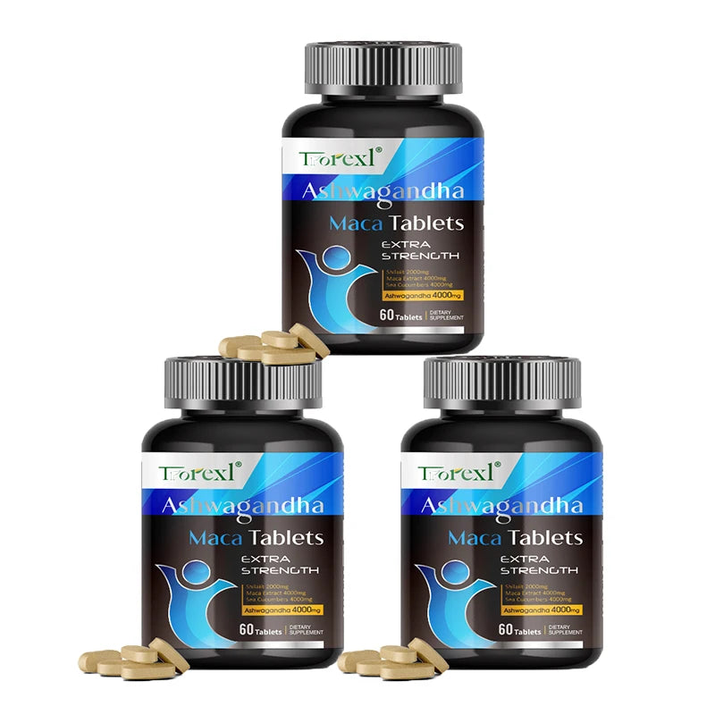 Organic Ashwagandha & Maca Pills | Natural Energy Booster