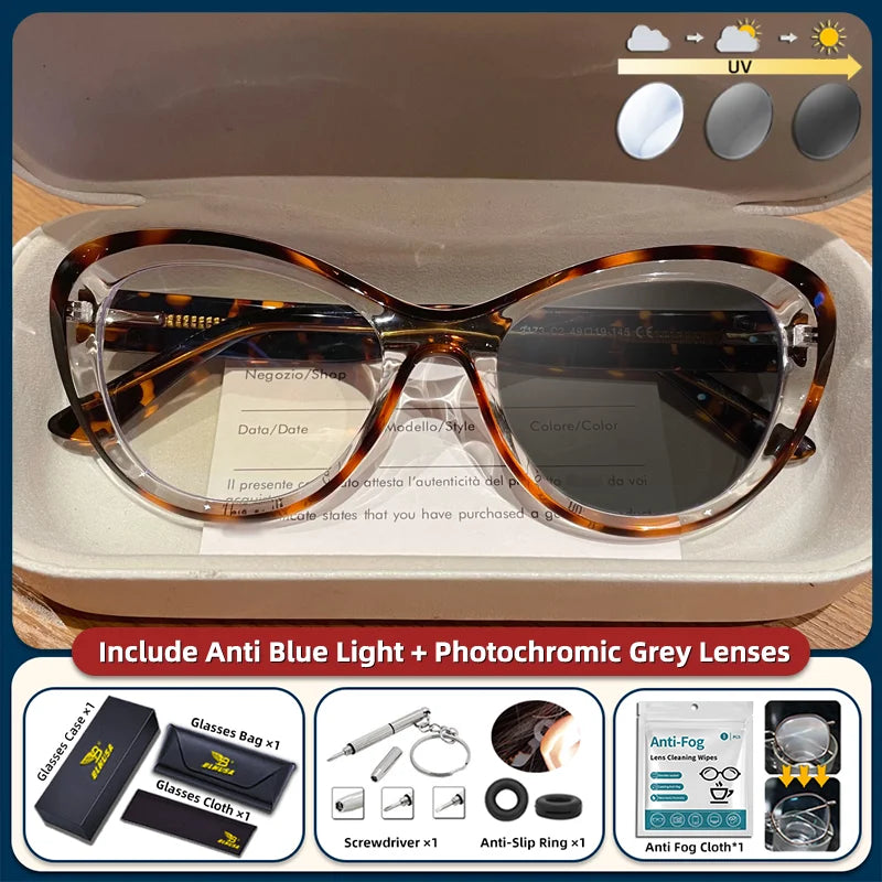 Trendy Women's Cat Eye Blue Light Blocking Reading Glasses