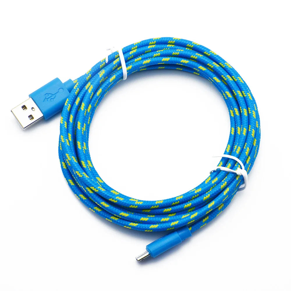 Nylon Braided Micro USB Cable | Fast Data Sync & Charger