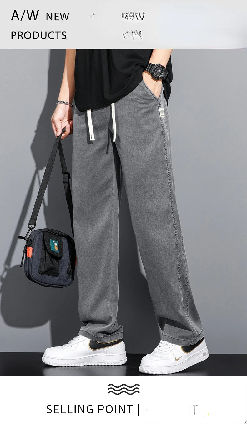 Men's Summer Thin Straight Pants | Comfortable Casual Trousers