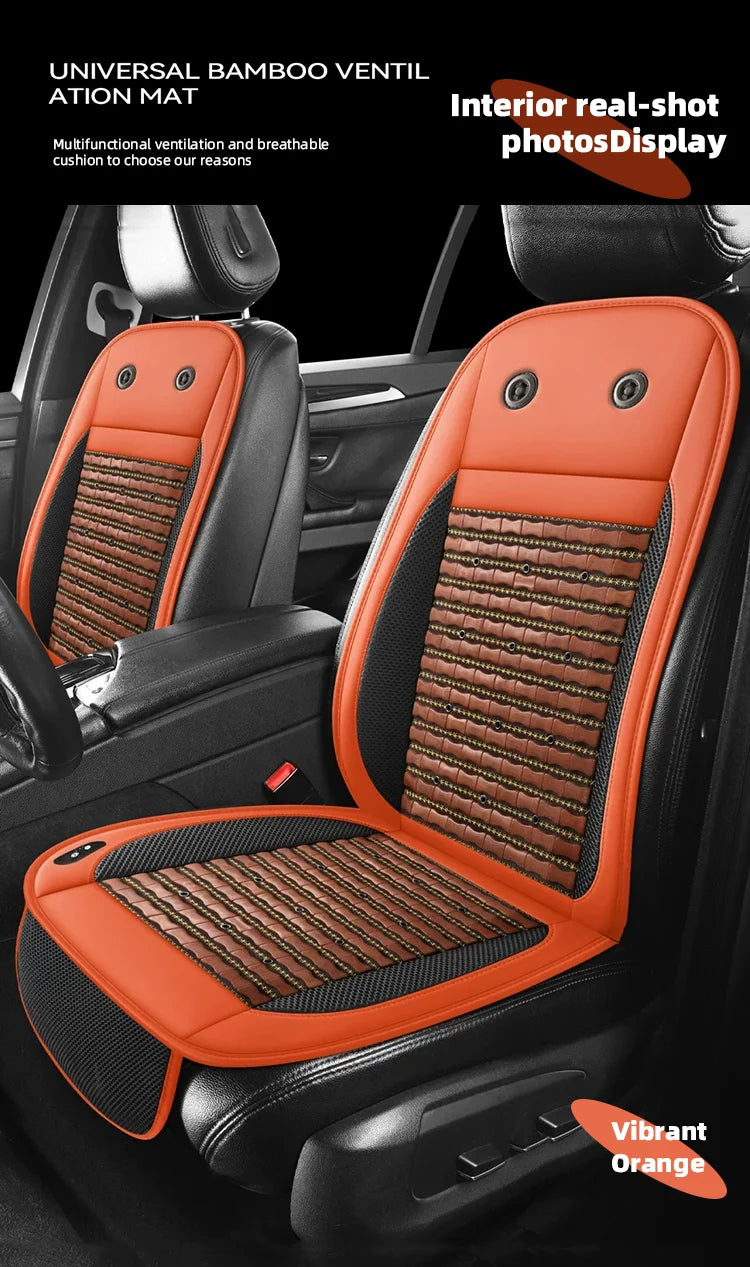 Summer Car Cooling Seat Cover with Fans | Universal Ventilation Cushion