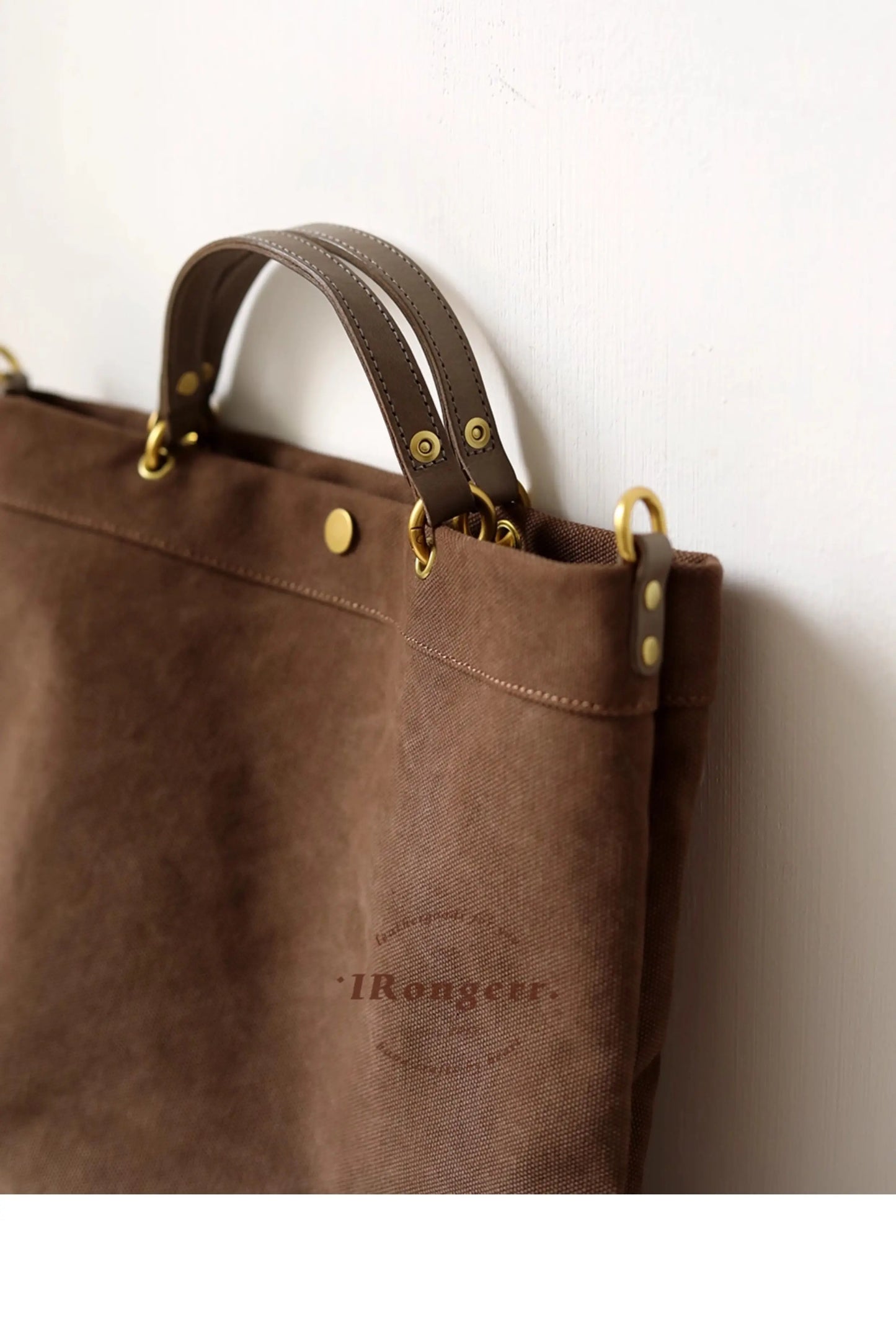 Vintage Canvas Tote Bag | Large Capacity Commuter Handbag