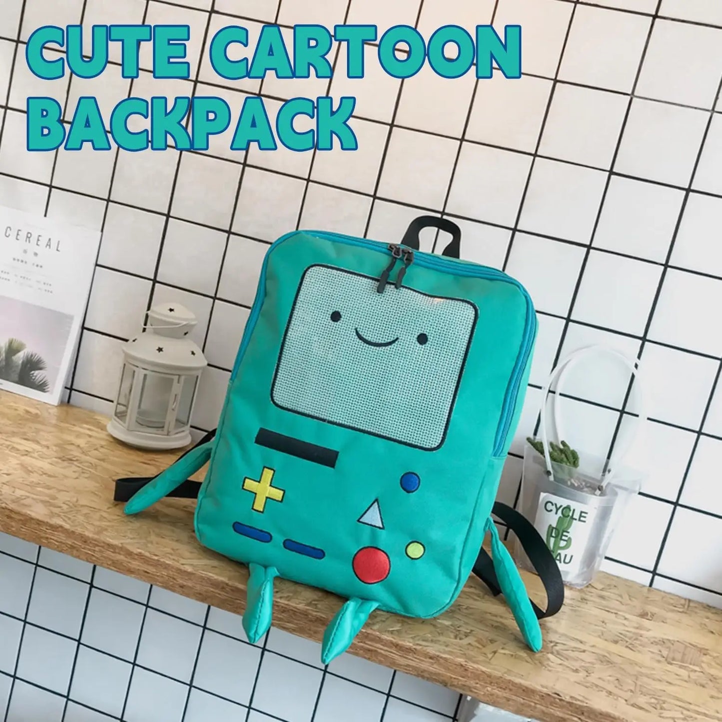 14 Inch Cute Cartoon Backpack | Lightweight Anime Travel Bag