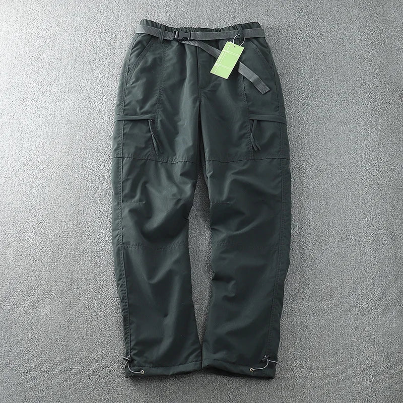Waterproof Windproof Fleece-Lined Outdoor Pants for Men