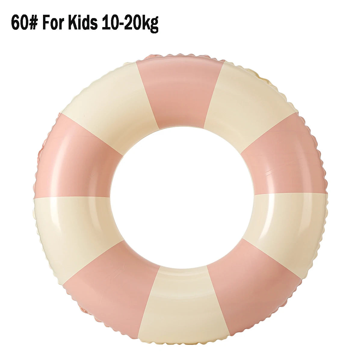 Inflatable Vintage Striped Pool Float | Stylish Swim Tube for All