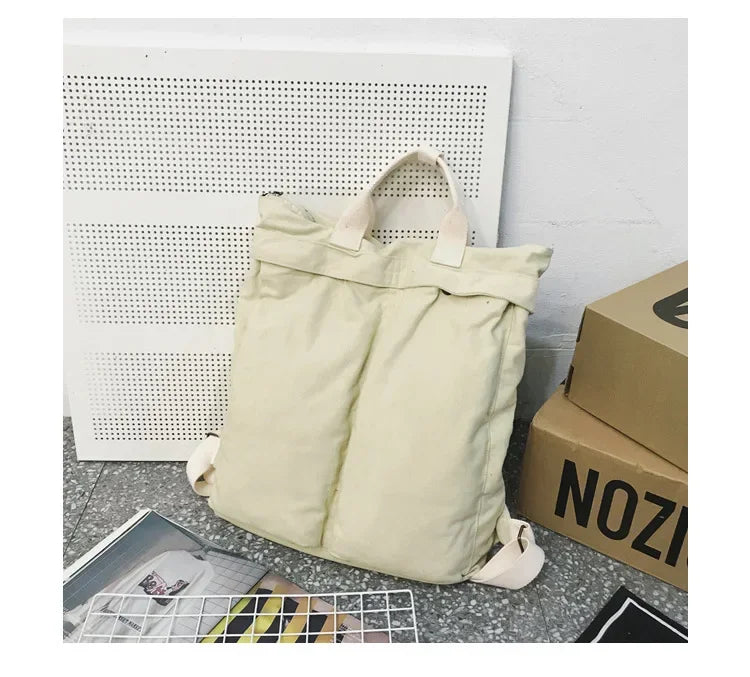 High Capacity Solid Color Backpack for Women & Teens | Travel & School Bag