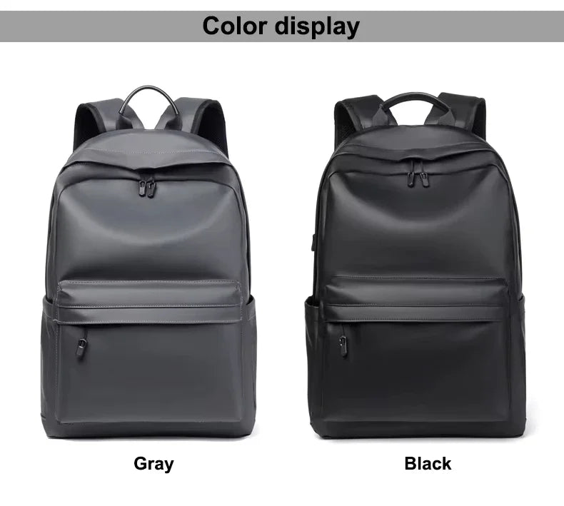 Stylish Men's Leather Backpack | Durable Laptop Bag for Teens