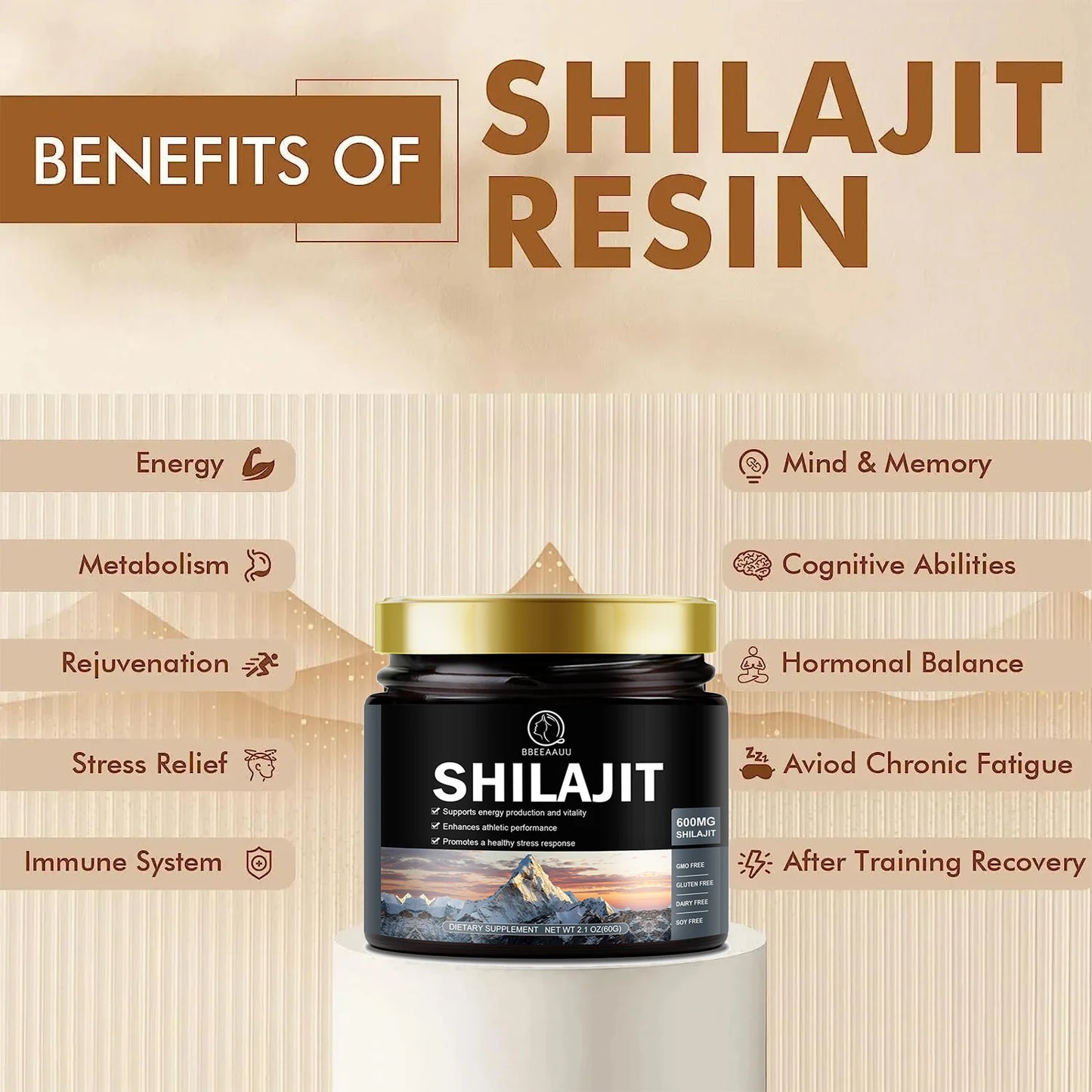 High-Energy Shilajit Resin | Enhance Strength & Immunity