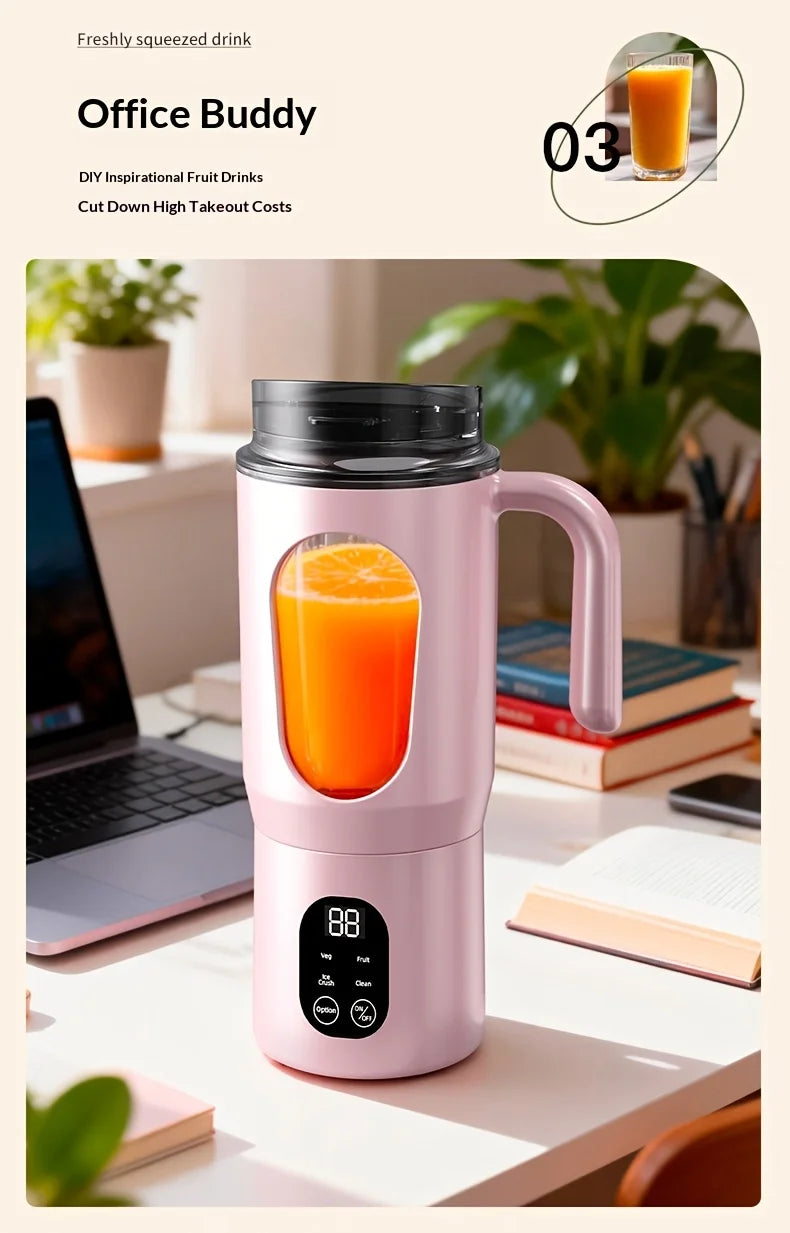 Portable Juice Maker Blender | 580ML Juicer for Smoothies & Shakes