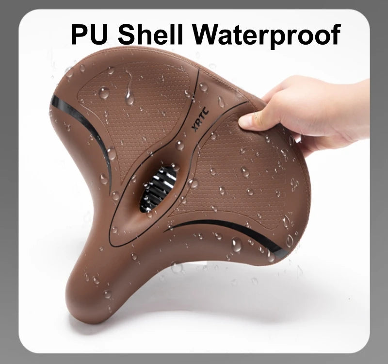 Oversized Comfortable Bike Seat | Soft Waterproof Replacement Saddle