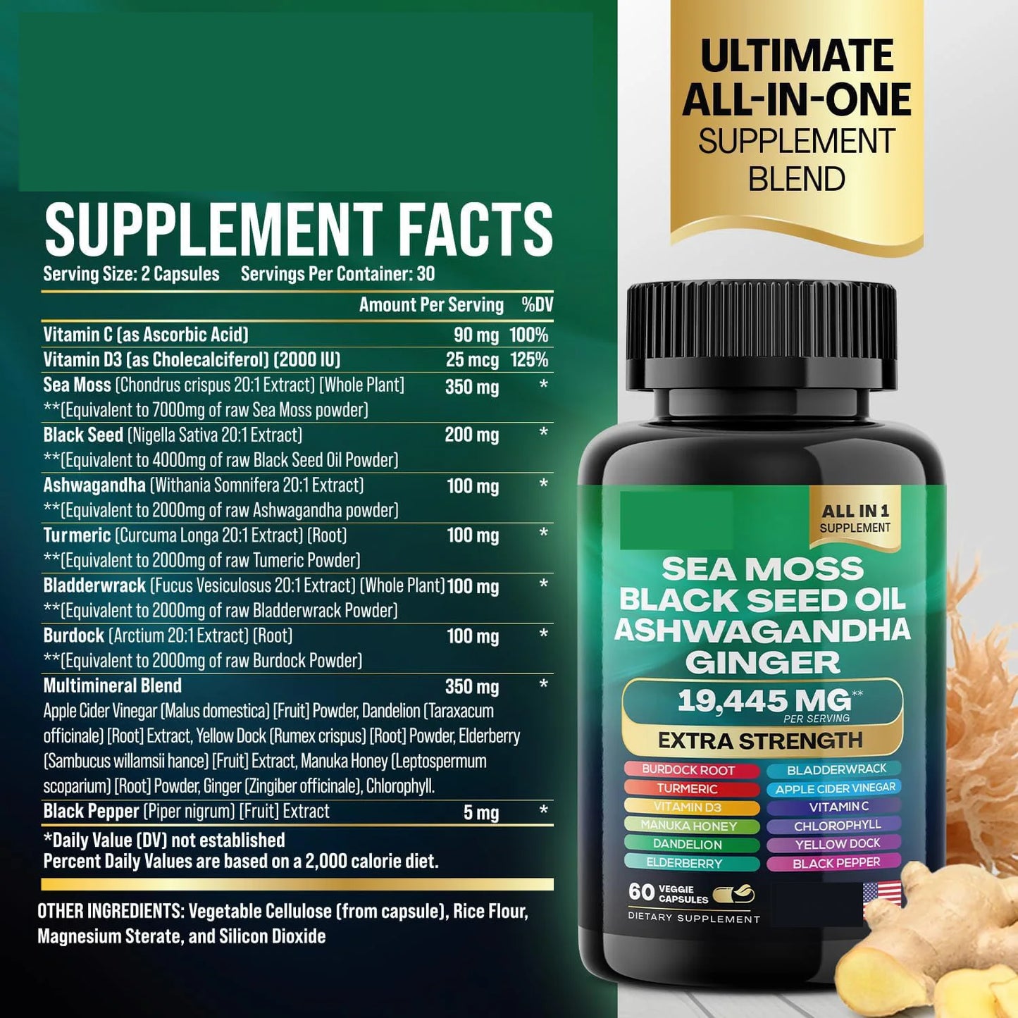 Organic Shilajit Capsules & Sea Moss | Natural Health Boost