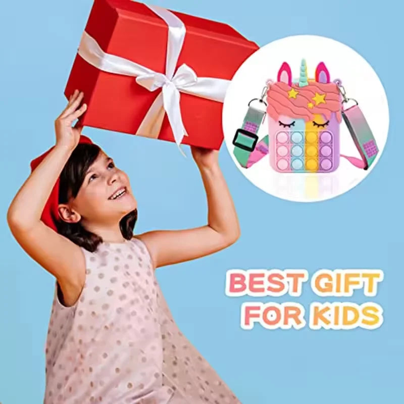Unicorn Cross Bag - Stress Relief Handbag for Kids and Girls