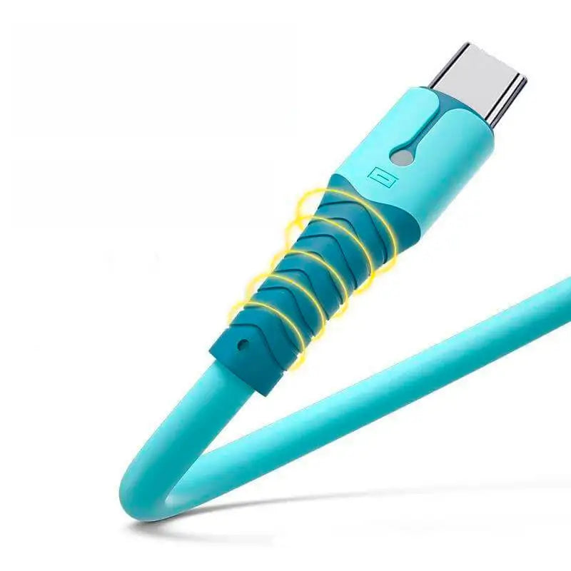 Liquid Silicone USB Type A to C Charging Cable | Fast & Durable