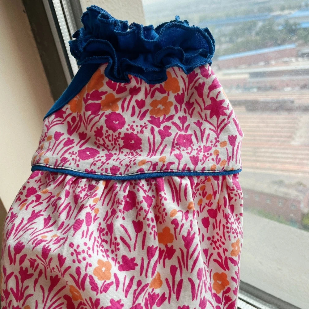 Soft Floral Dress for Sphynx Cats | Comfortable Spring Vest