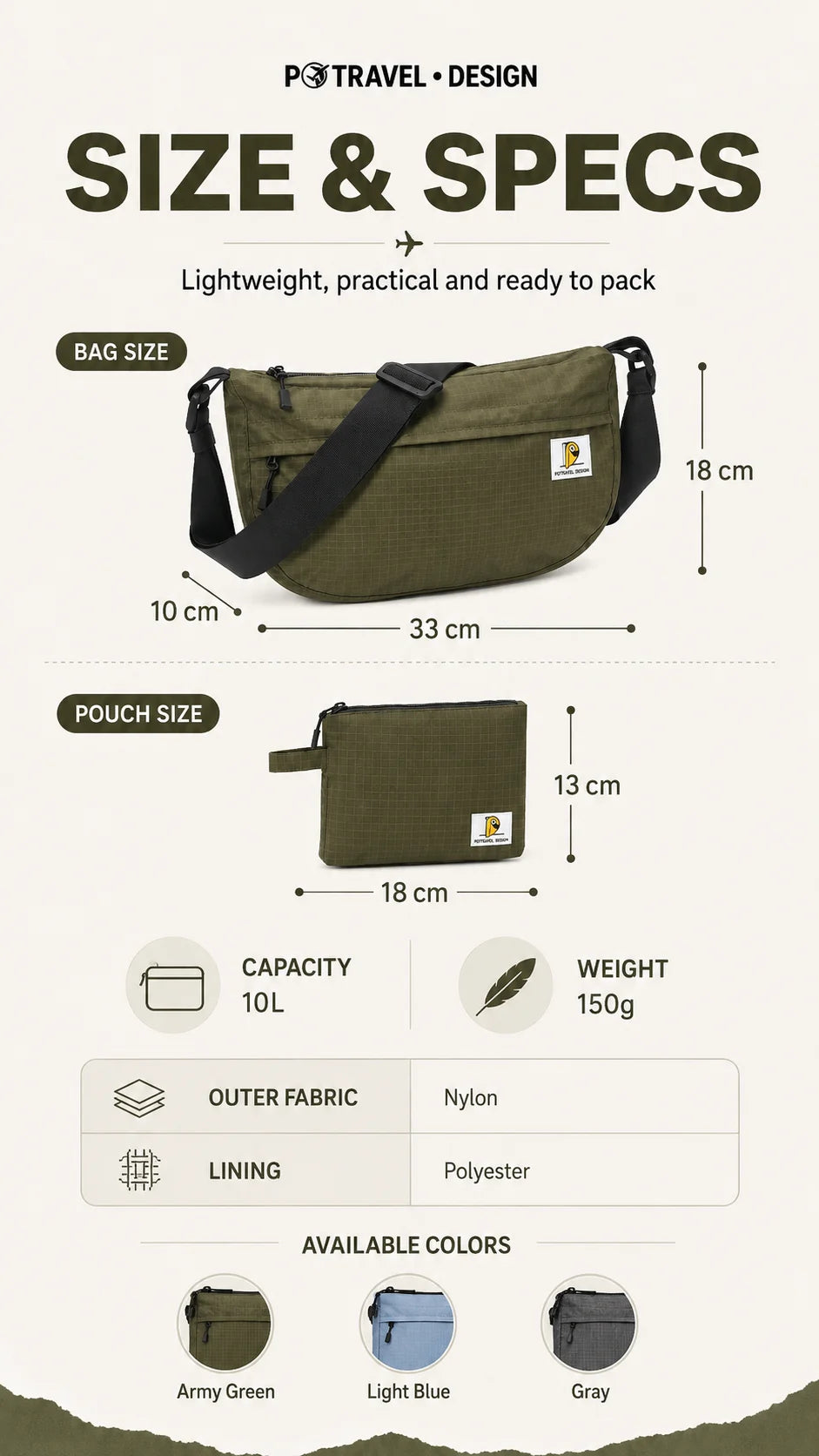 Unisex Casual Crossbody Bag | Large Capacity Fashion Handbag