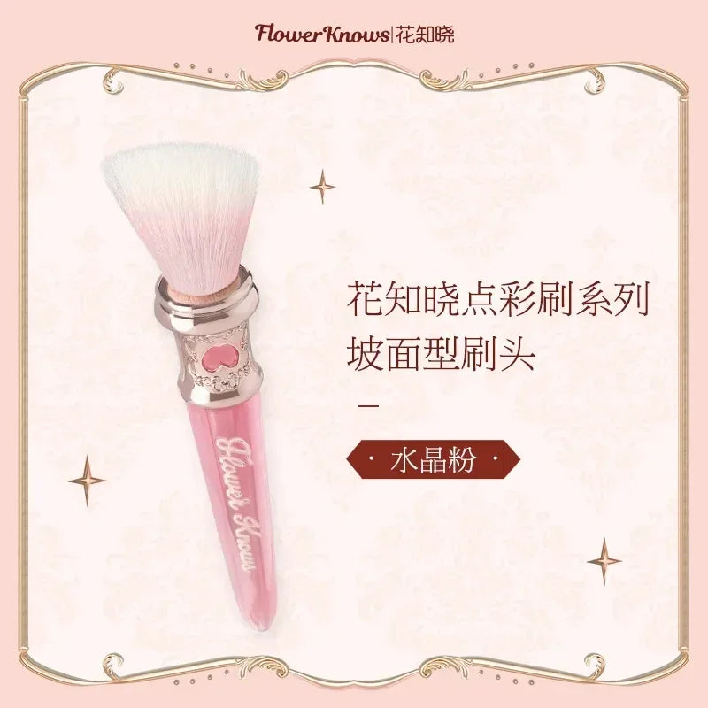 Soft Goat Hair Blush Stippling Brush | Even Powder Application Tool