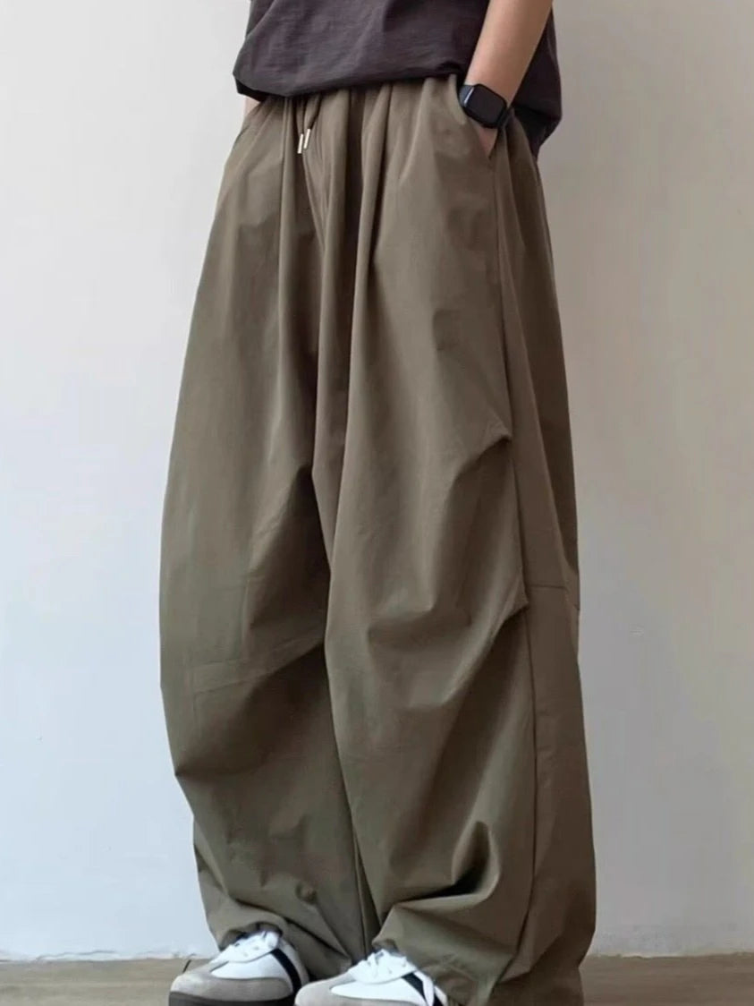 Summer Vintage Baggy Wide-Leg Pants for Men and Women