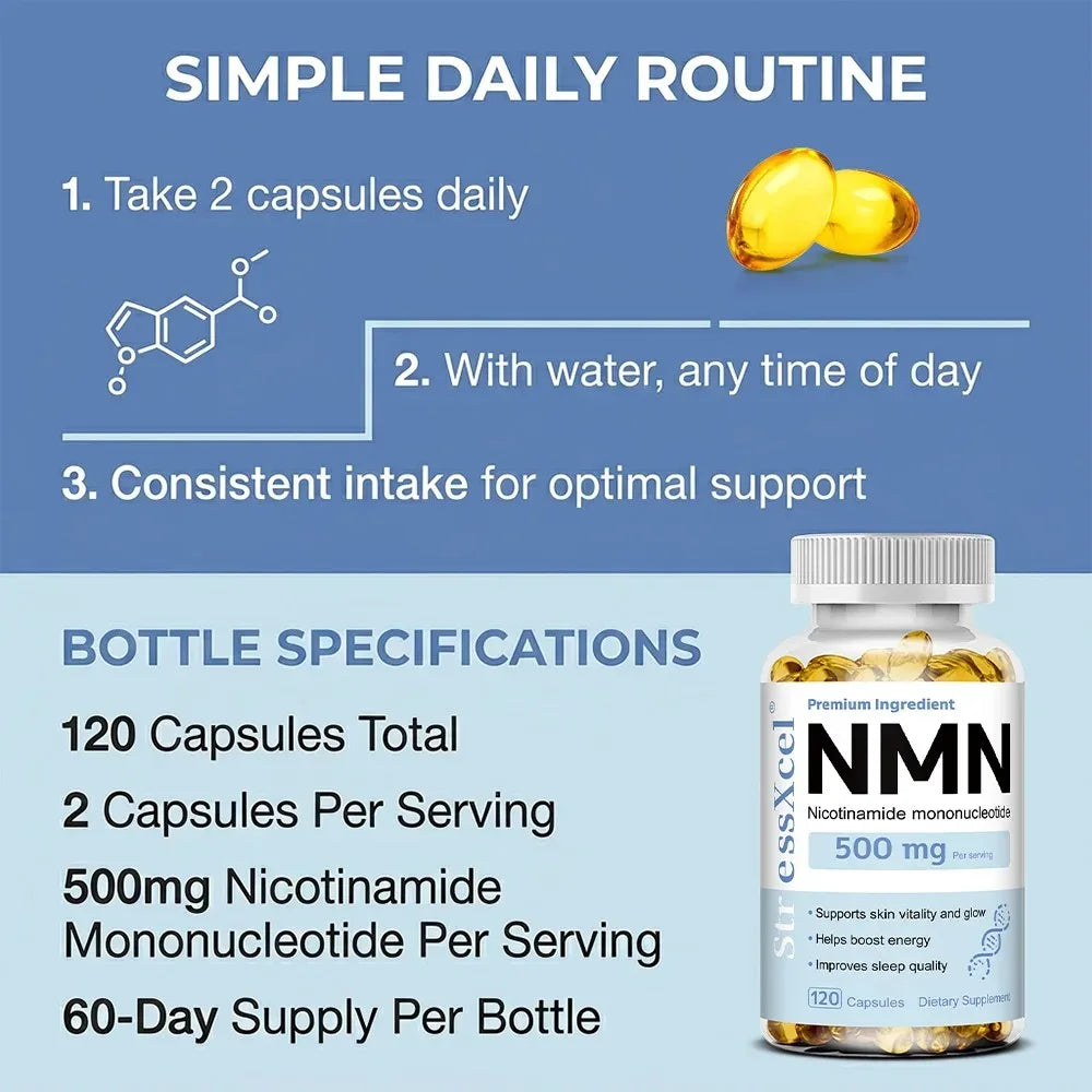 Nicotinamide Mononucleotide Capsules | Anti-Aging Skin Support