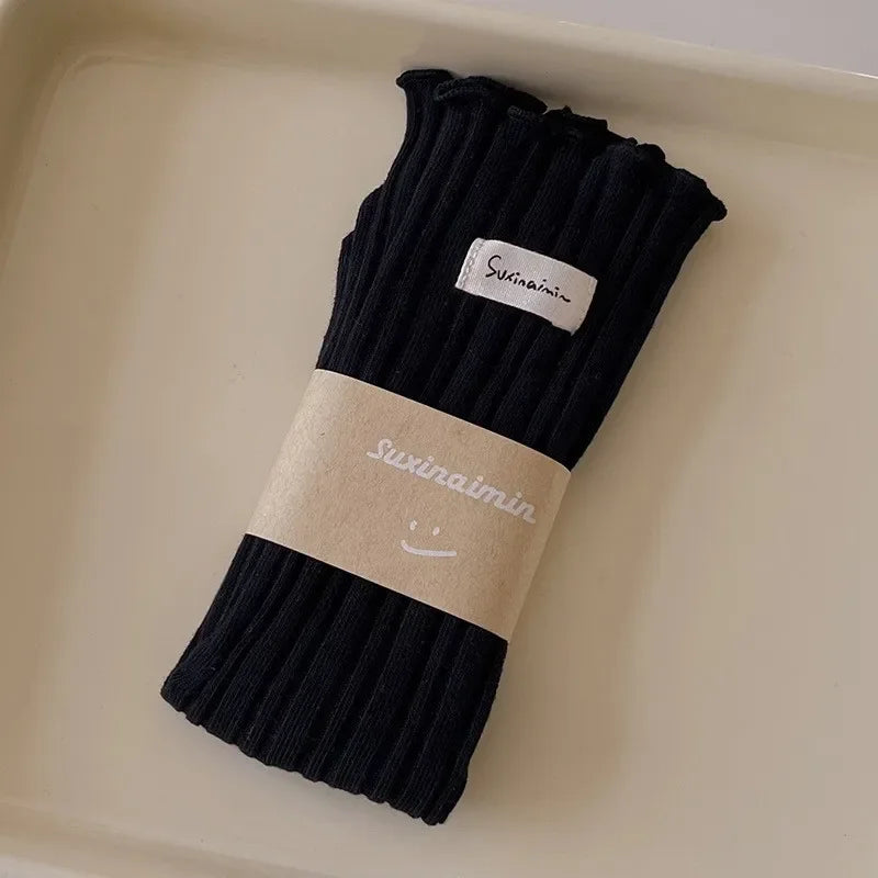 Colorful Ruffle Socks for Women | Cute Autumn Winter Fashion