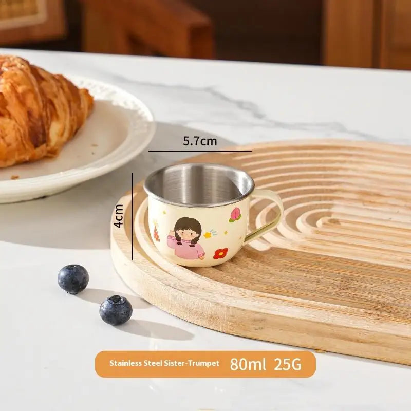 Cute Stainless Steel Water Cup for Kids | Anti-Scald Mug