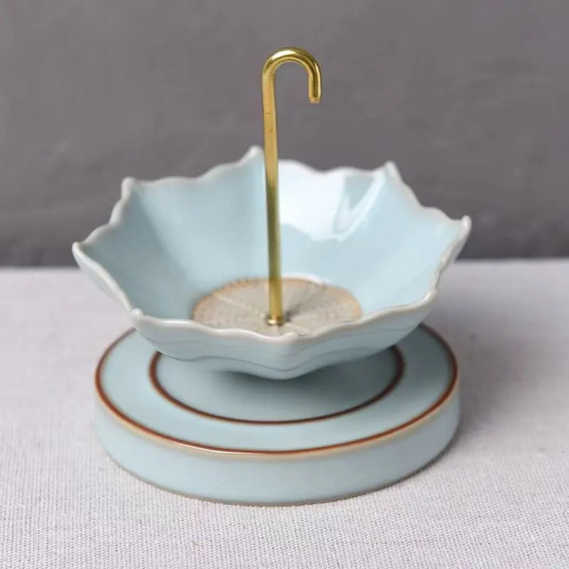 Creative Handmade Rotating Umbrella Tea Filter Set | Anti-Scald Ornament