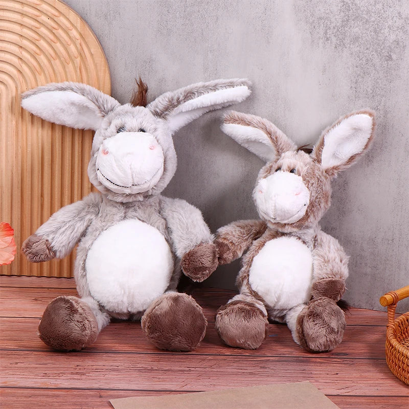 Soft Cuddly Donkey Plush Toy | Adorable Stuffed Animal Decor