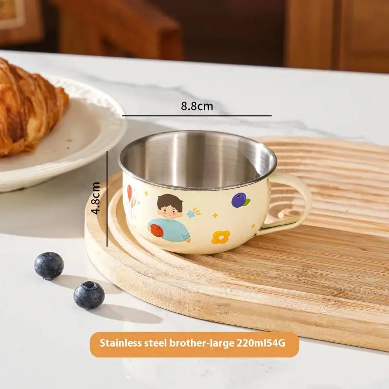 Cute Stainless Steel Water Cup for Kids | Anti-Scald Mug