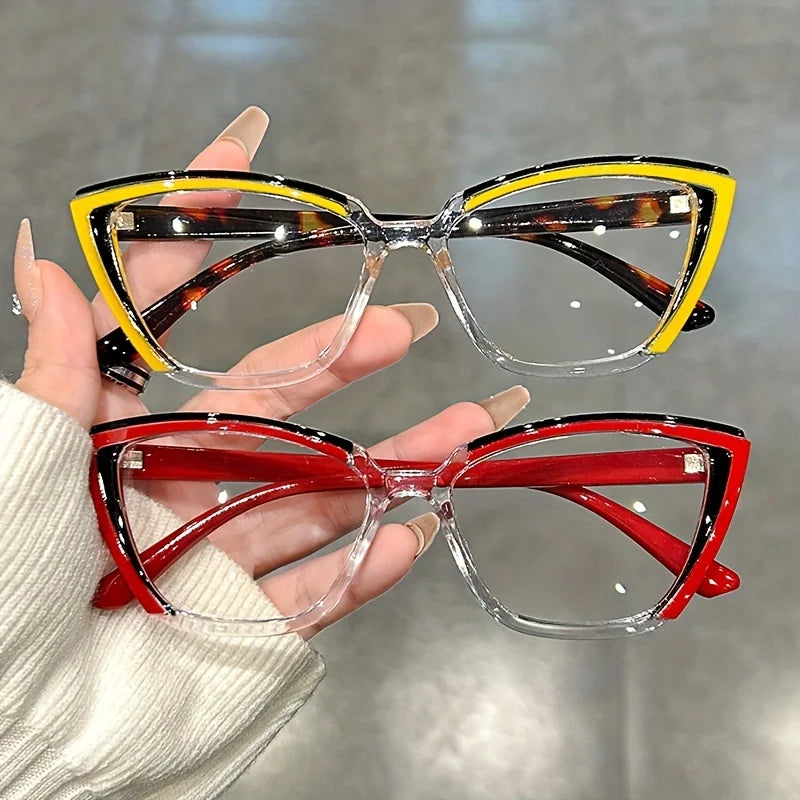 Cat Eye Clear Lens Glasses | Retro Fashion Spectacles