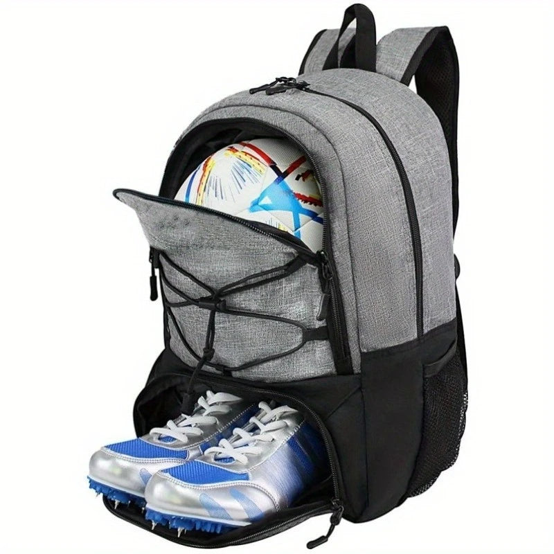 Football Backpack Travel Sports Bag with Shoe Storage