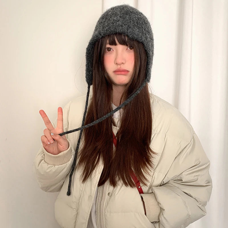 Winter Knitted Earmuff Hat | Casual Fashion Protection & Warmth