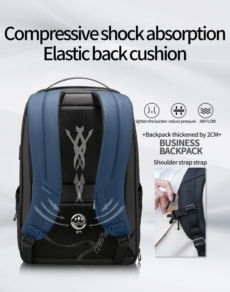 Waterproof Business Backpack with USB Charging | Travel Ready 35L