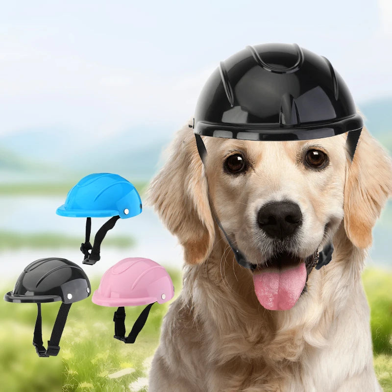Cross-Border Pet Safety Helmet for Dogs and Cats | Pet Motorcycle Gear